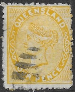 Australia - Queensland 59   1879  4 pence  fine used