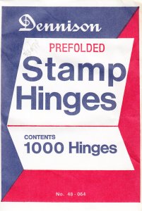 Dennison Prefolded Stamp Hinges, Unopened (S18410)