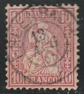 Switzerland #62 Used Stamp cv $10 (U1)