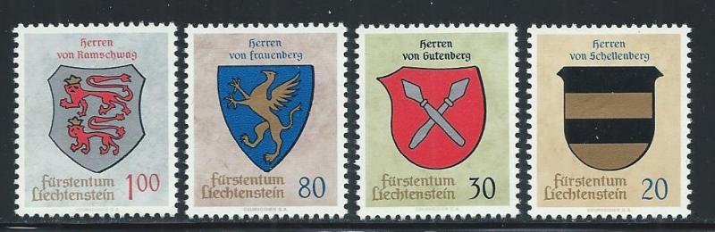 LIECHTENSTEIN SC# 386-9 VF/MNH 1965