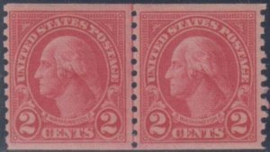 US 599a - VF NH Line Pair cv 1,175