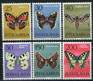 1069 - Yugoslavia 1964 - Butterflies and Moths - Fauna - MNH Set