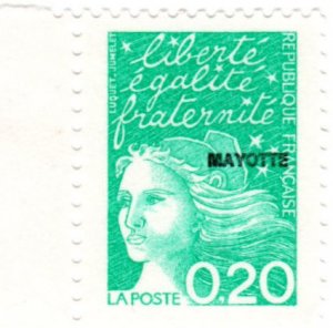 Mayotte Scott 75-78 (1997: Marianne Type of France Overprinted)