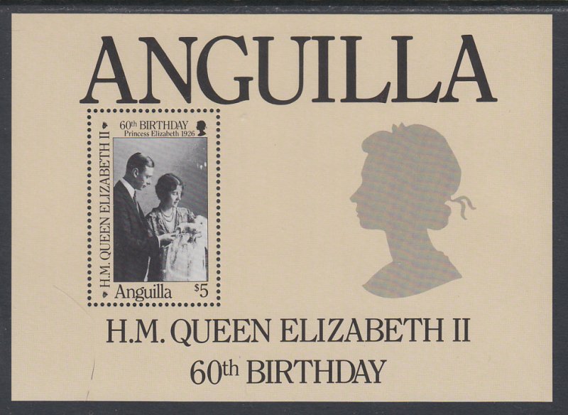 Anguilla 677 Queen Elizabeth II Souvenir Sheet MNH VF