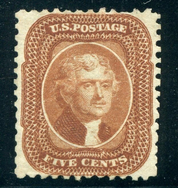 US SCOTT #42, Mint-VF-NGAI PSE Cert Tiny Flaws (DFP 4/10/20)