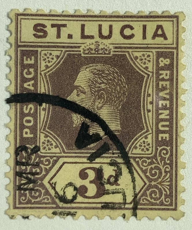 AlexStamps ST. LUCIA #60 VF Used 