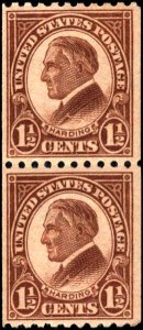 United States #605, Complete Set, Joint Line Pair, 1925, Never Hinged