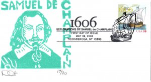 #4073 Samuel de Champlain Curtis FDC