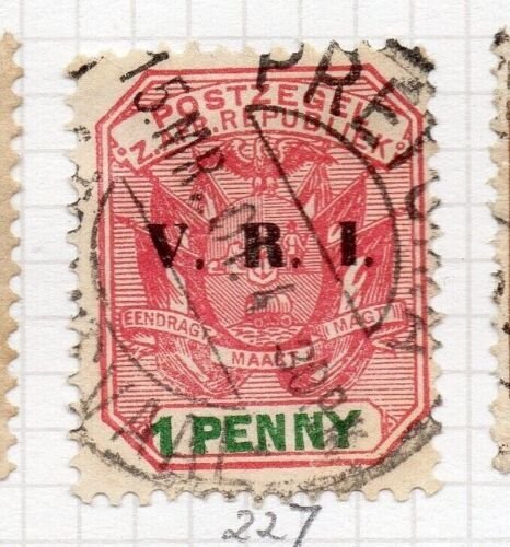 Transvaal 1900 Early Issue Fine Used 1d. VRI Optd NW-208097 