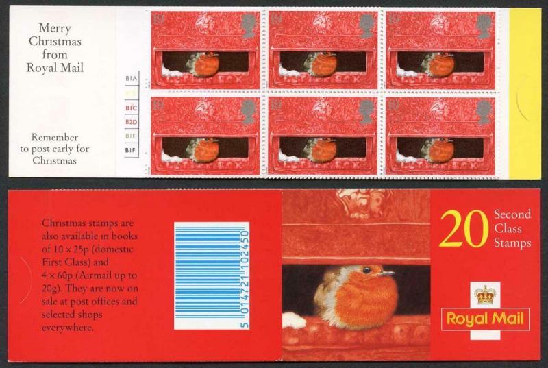 DB12(13) 3.80 1995 Robin in Post Box Aperture Cyl B1A B1B B1C B2D B1E B1F pB4