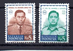 Indonesia 695-696 used