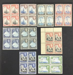 MOMEN: BERMUDA SG #110-114b BLOCKS MINT OG H/NH £618++ LOT #62007