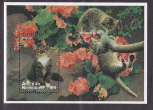 Antigua # 1919, Siberian Cat, Souvenir Sheet, NH, 1/2 Cat.