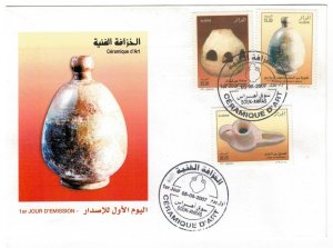 Algeria 2007 FDC Stamps Scott 1409-1411 Archeology Pottery Ceramics