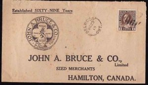 Canada-cover  #11425 - 3c Admiral-Illustrated ad [John A Bruce