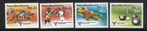 PAPUA NEW GUINEA 571-574 MNH COMMONWEALTH GAMES 1982