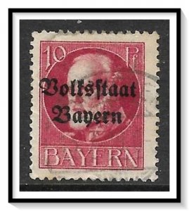 Bavaria #139 King Ludwig III Overprinted Used