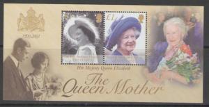 BRITISH INDIAN OCEAN TERR SGMS269 2002 QUEEN MOTHER COMMEMORATION MNH