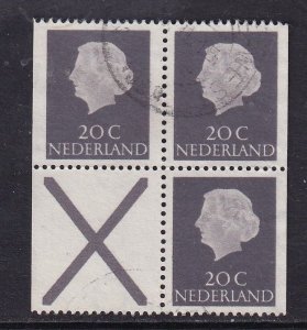 Netherlands  #347 used 1965 combination from booklet 20+20+X+20c