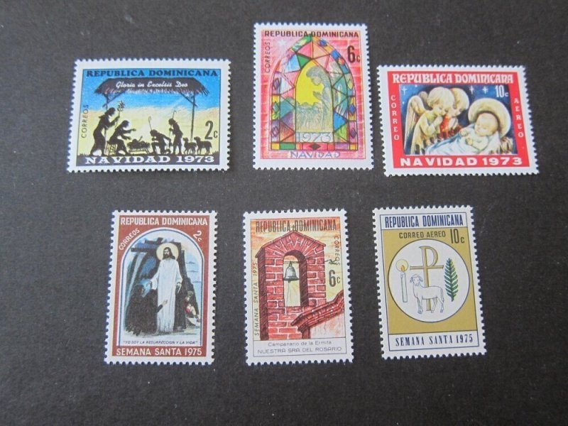 Dominica 1973 Sc 716-7,C212,738-9,C226 Christmas Religion set MNH
