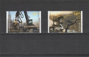 Norway  Scott#  1650-1651  MNH  (2011 International Year of Forests)