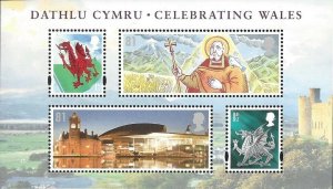 GB QEII 2009 Celebrating Wales Miniature Sheet SG MSW147 Superb Unmounted Mint