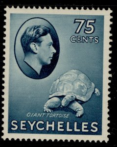 SEYCHELLES GVI SG145, 75c slate-blue, M MINT. Cat £85.