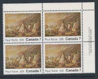 Canada # 553 UR Plate Block Paul Kane MNH