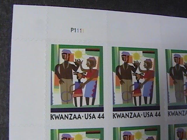 U.S.# 4434-MINT/NEVER HINGED-- PANE OF 20---KWANZAA---2009