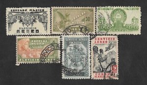 SD)1947 MEXICO LOOKING AT PLANES AND VOLCAN ORIZABA 5P SCT C177, WMK. 279 MEX G