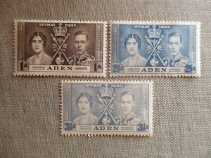 Aden, Scott# 13-15, MNH