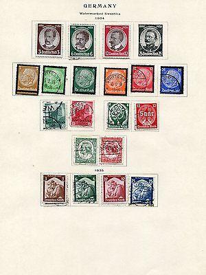 Germany Collection 1923/ 1935 VF  7 pages    Lakeshore Ph...