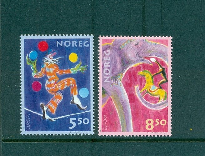 Norway - Sc# 1338-9. 2002 EUROPA. MNH $4.25.