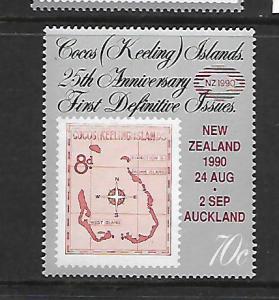 COCOS ISLANDS, 216, MNH, OVPTD. COCOS POSTAGE STAMPS