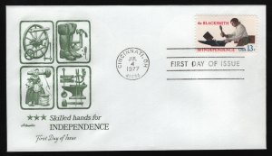 #1717-1720 13c Skilled Hands For Ind., Artmaster FDC **ANY 5=FREE SHIPPING**