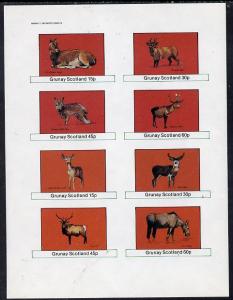 Grunay 1982 Deer (Hind, Water Deer, Wapiki, etc) imperf  ...