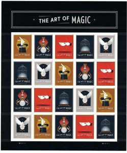 The Art Magic Sheet of 20 - Stamps Scott 5305