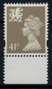 Great Britain 1993 SG W77 41p Wales Regional Machin - MNH