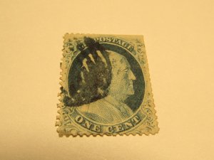 US Stamp, Scott #23 Used.. SCV $575.00, w/Certificate, Clipped at top and right,