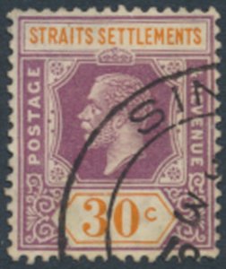 Straits Settlements  SC# 195  Used  wmk crown CA script Die I   see details &...