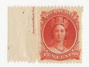 Nova Scotia Sc #12   10c red NH VF