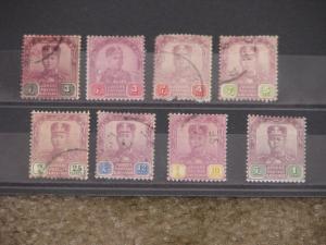 Johore, Miscellaneous, most used, 1 mint hinged, 1 with faults