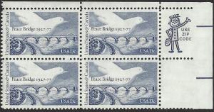 # 1721 MINT NEVER HINGED PEACE BRIDGE