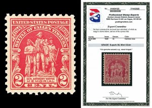 Scott 680 1929 2c Fallen Timbers Mint Graded Superb 98 NH with PSE CERT