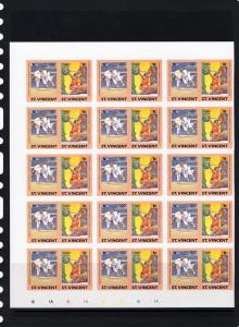 St.Vincent 1984 Los Angeles Olympic Block of 15 Sets Imperf