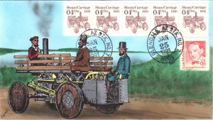 #2451 Steam Carriage 1866 PNC Goldmine FDC