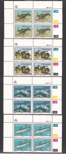 SOUTH AFRICA - TRANSKEI SC# 223-26  4 CONTROL BKS/4 # 1154-69   FVF/MNH 1989