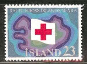 Iceland Scott 485 MNH** 197 Red Cross stamp