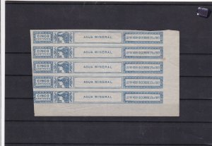 mineral water 1901 revenue  stamps block  ref 12327 