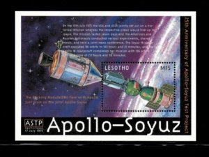 Lesotho 2000 - Apollo-Soyuz  - Souvenir Stamp Sheet - Scott #1242 - MNH